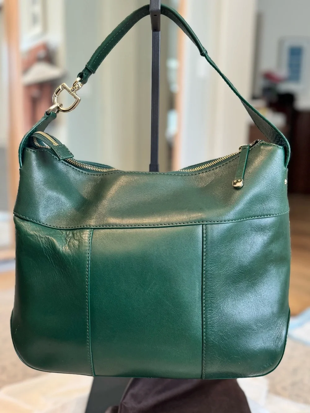 kate spade Emerald Green Leather Shoulder Bag